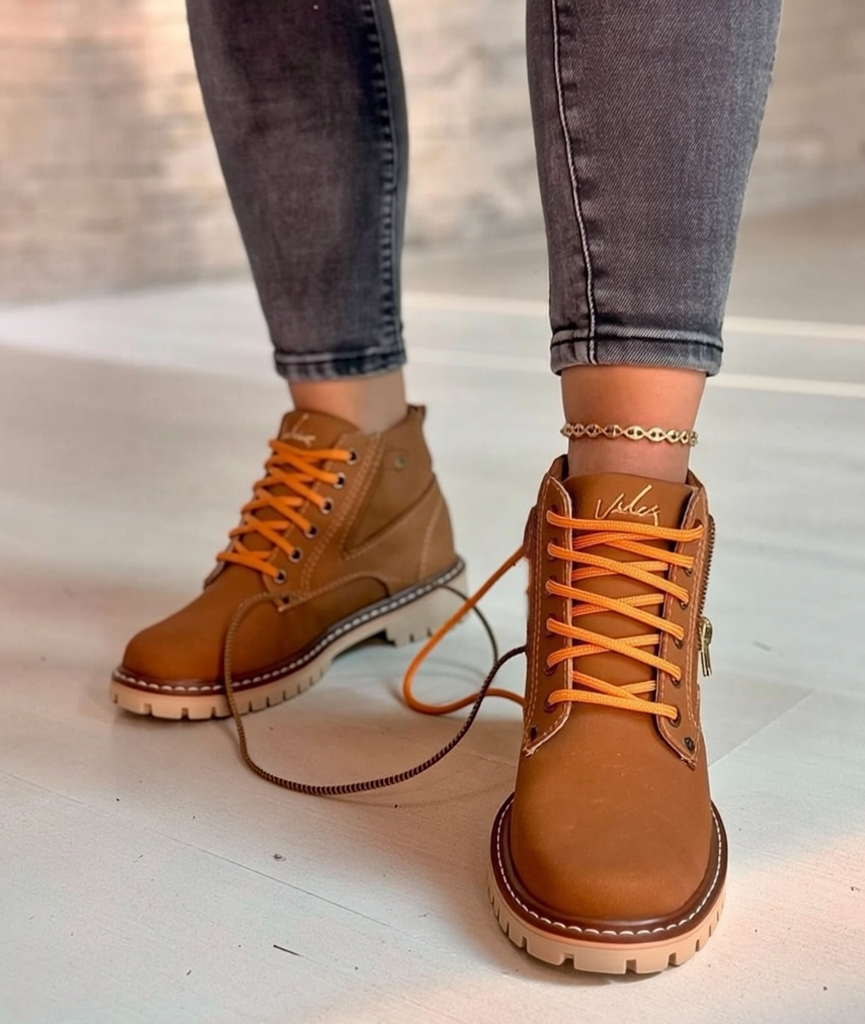Bota Femenina Vélez de Cuero Genuino