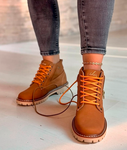 Bota Femenina Vélez de Cuero Genuino