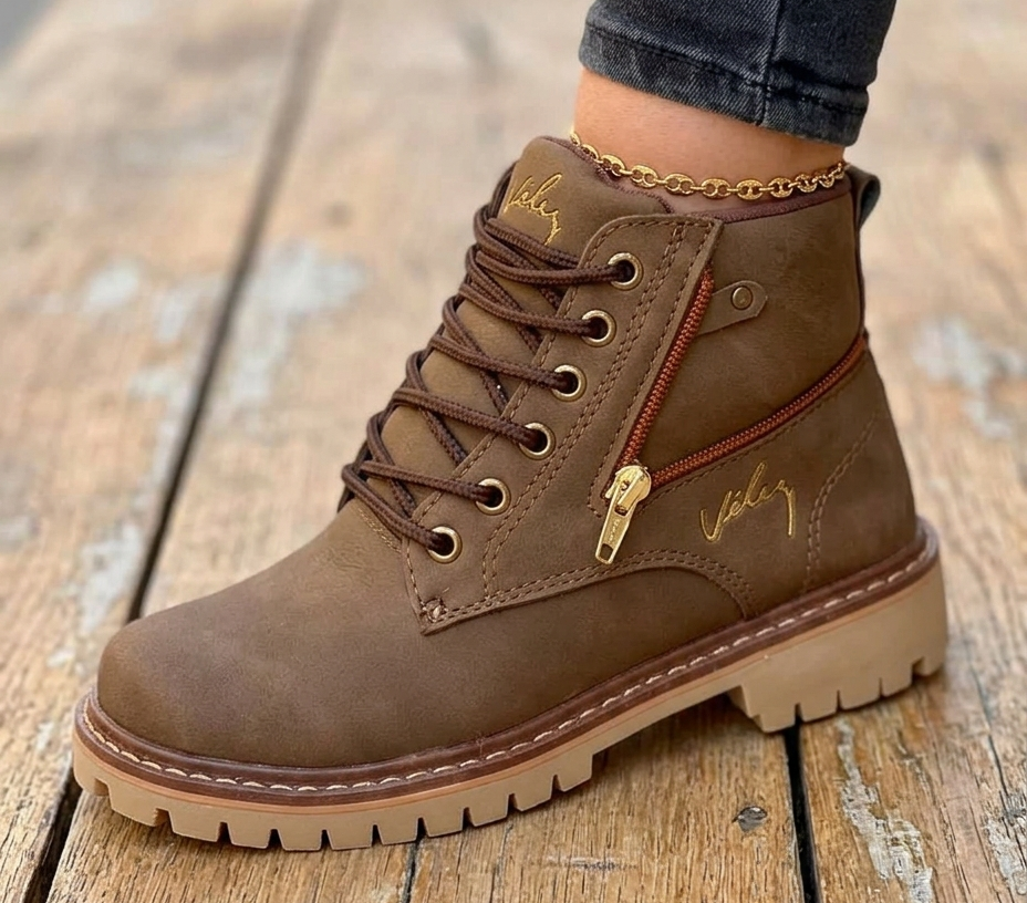 Bota Femenina Vélez de Cuero Genuino