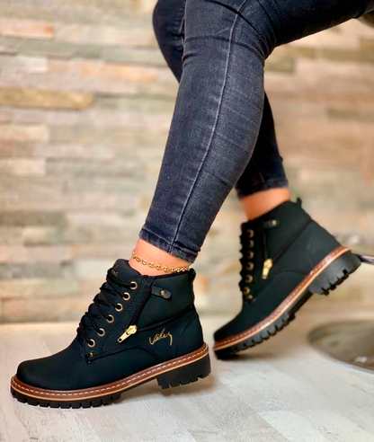 Bota Femenina Vélez de Cuero Genuino