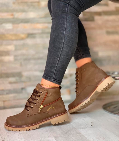 Bota Femenina Vélez de Cuero Genuino